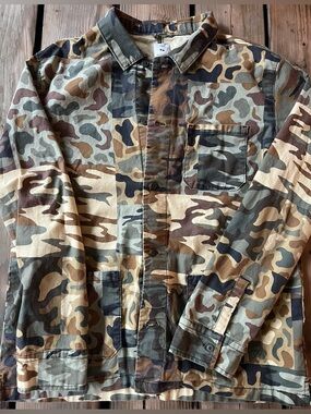 Free Assembly CAMOUFLAGE CHORE JACKET BOYS SZ XXL 18